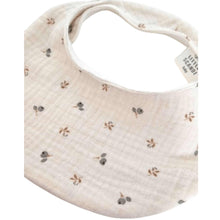 Load image into Gallery viewer, Blueberries Waterproof Bib - weaning feeding baby bib drool catcher newborn bib saliva teething bib - front close up view of bib - Little Scandi baby