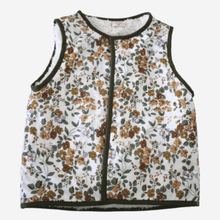 Load image into Gallery viewer, Kids Stylish Vest - Child Gilet - Baby Vest - baby gilet - outerwear - Front of vest - Viola cornuta design - Little Scandi baby