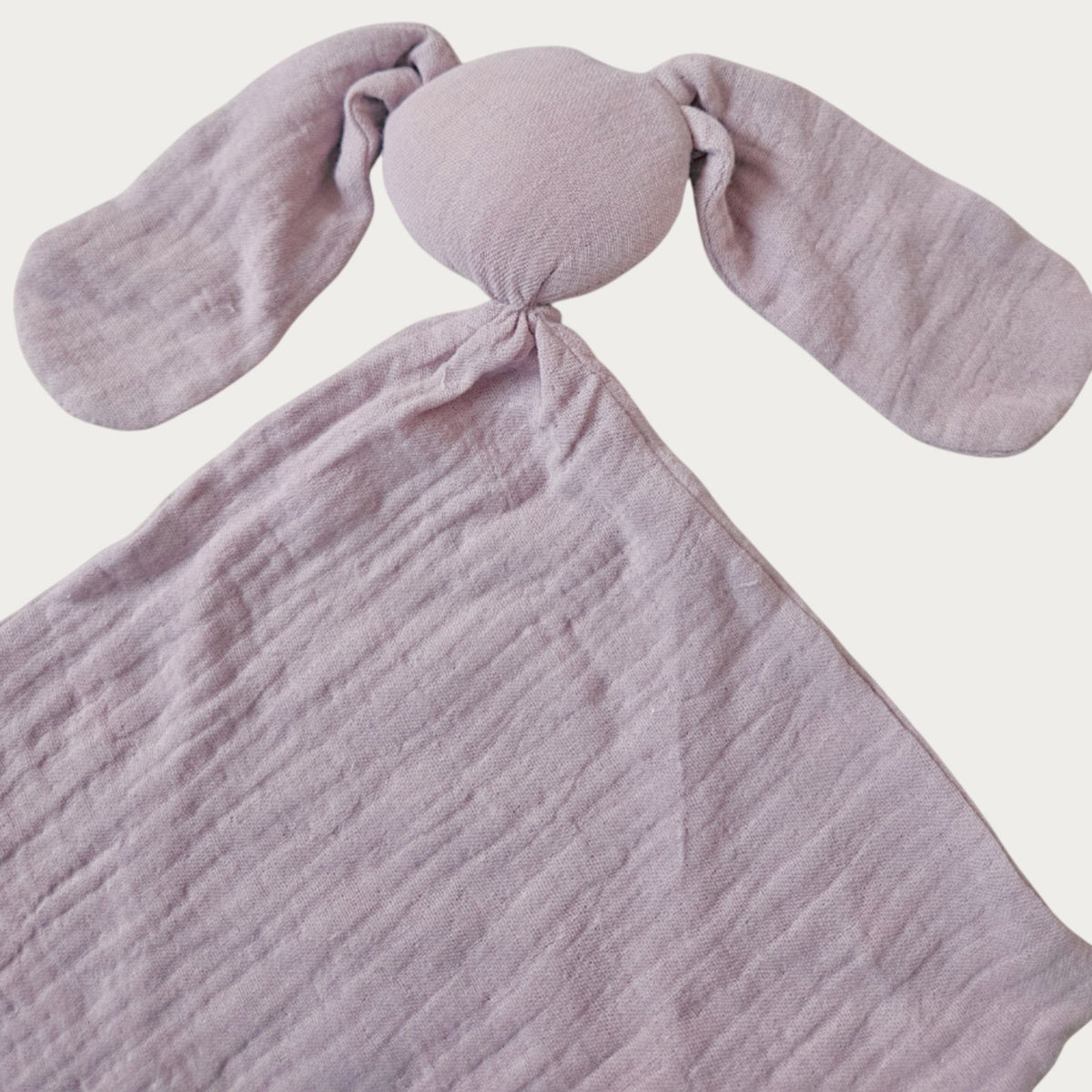 sleeping companion - cuddle to bed toy - close up of the face of the comforter blanket - Little Scandi baby
