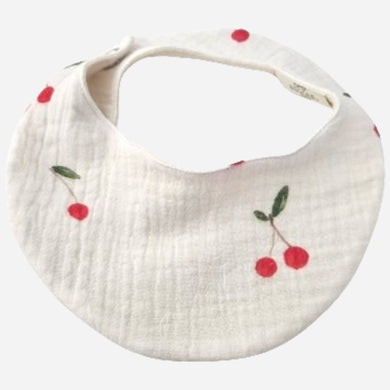 Cherries Waterproof Bib - Little Scandi baby