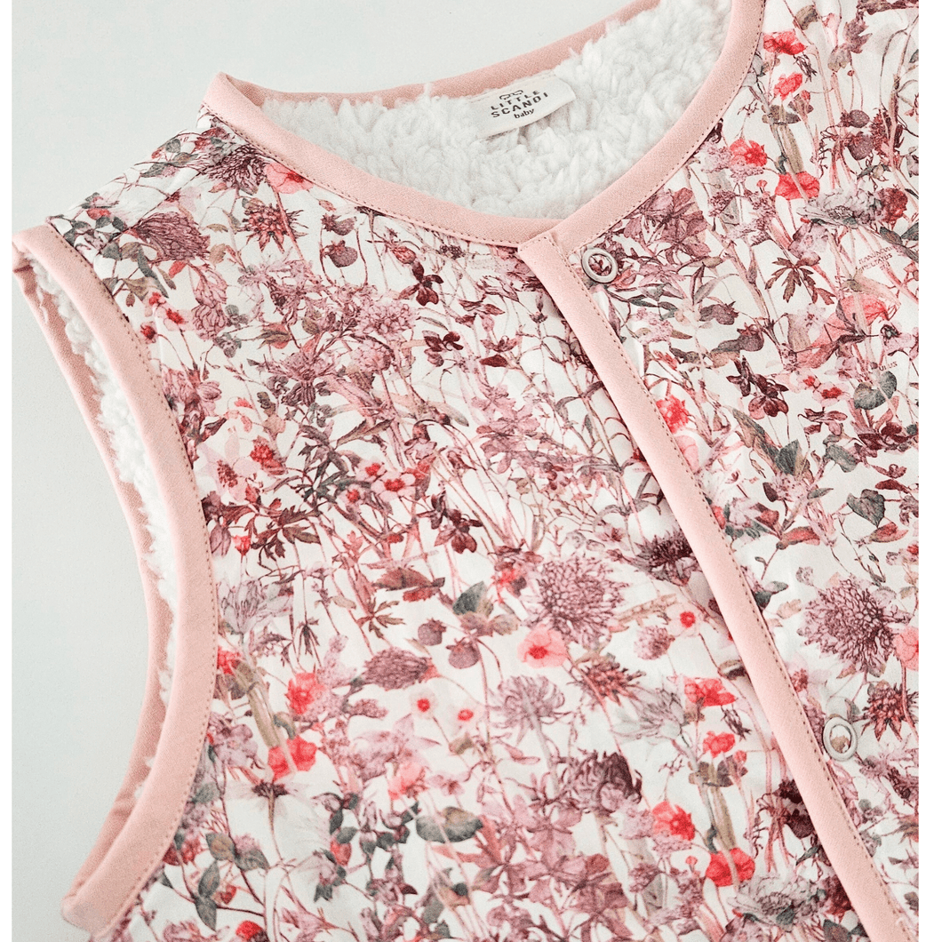 Kids Stylish - Pink Rosablomst Vest - Little Scandi baby