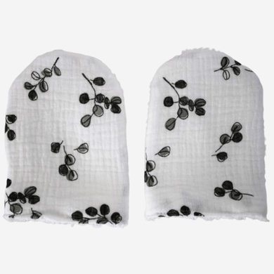 Oeko Tex Baby Leafy Cleaning Mitts - Little Scandi baby