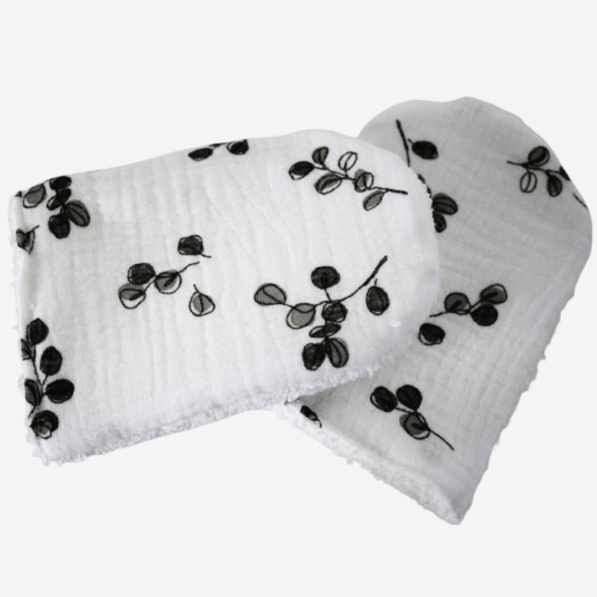 Oeko Tex Baby Leafy Cleaning Mitts  Bath Mitts, Bathing Mittens - bath cloths- Little Scandi baby
