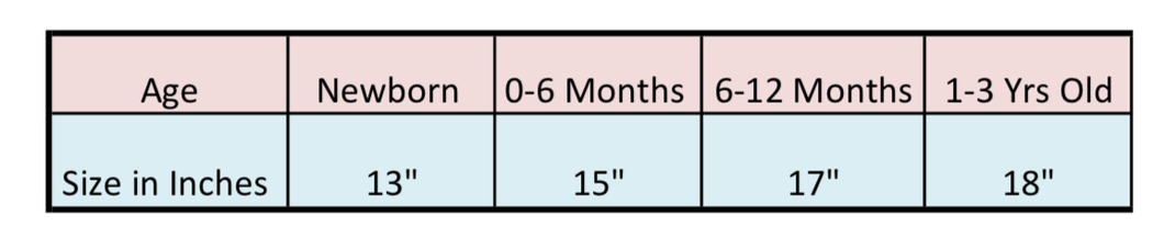 Size Chart - Little Scandi baby